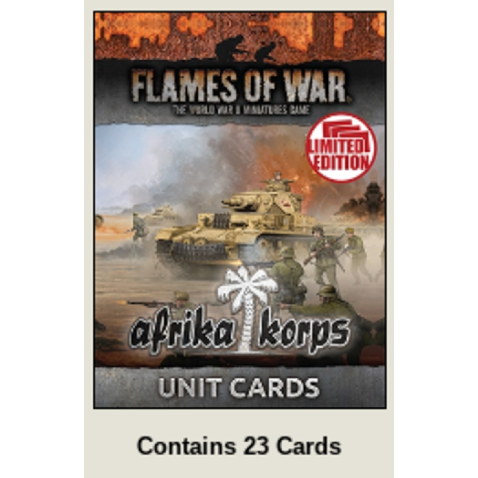 Flames of War Flames of War: Afrika Korps: Unit Cards