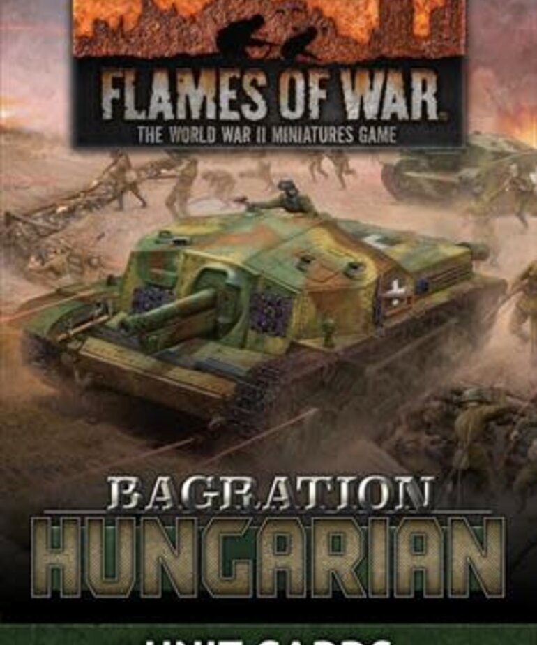 Flames of War Flames of War: Axis Allies: Bagration: Hungarian Unit Cards