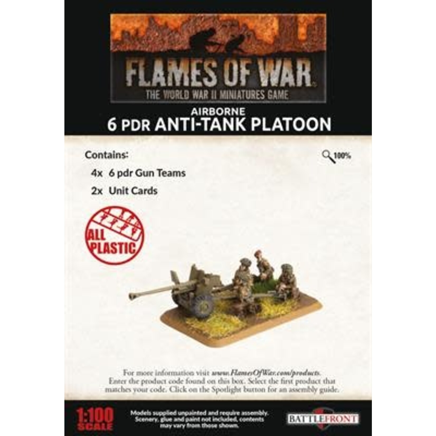 Flames of War Flames of War: British: Airborne 6 PDR Anti-Tank Platoon