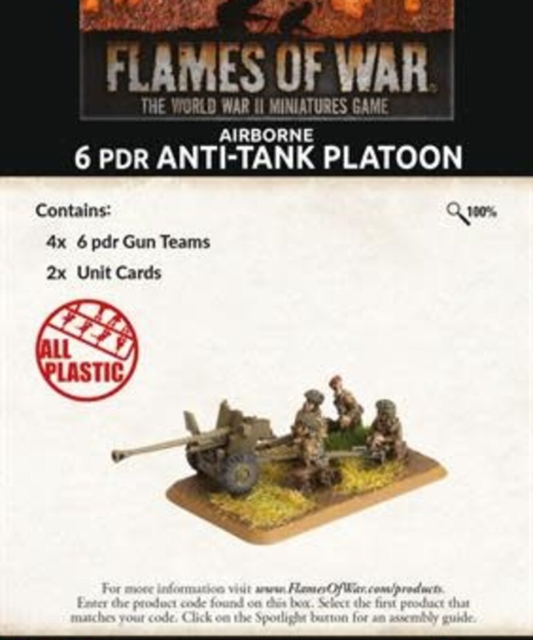 Flames of War Flames of War: British: Airborne 6 PDR Anti-Tank Platoon