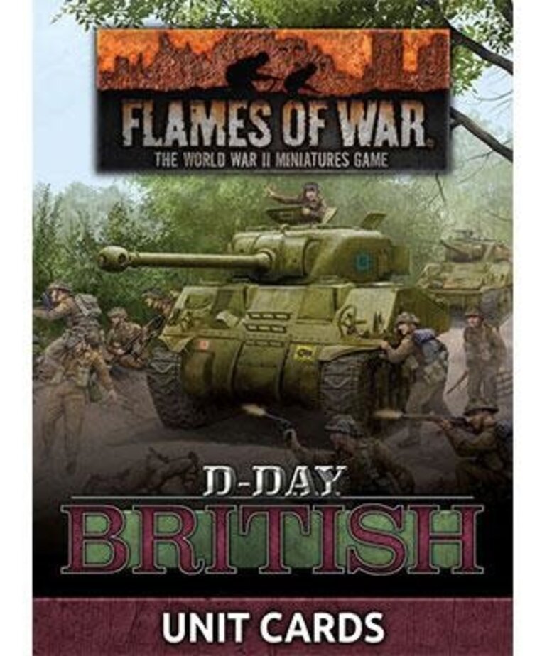 Flames of War Flames of War: British: D-Day Unit Cards