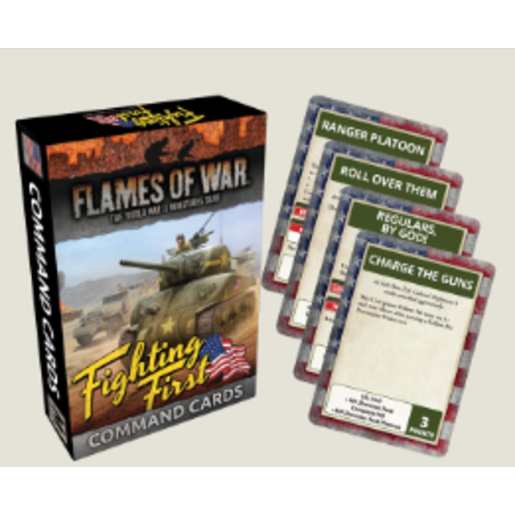 Flames of War Flames of War: American: Fighting First Command Cards