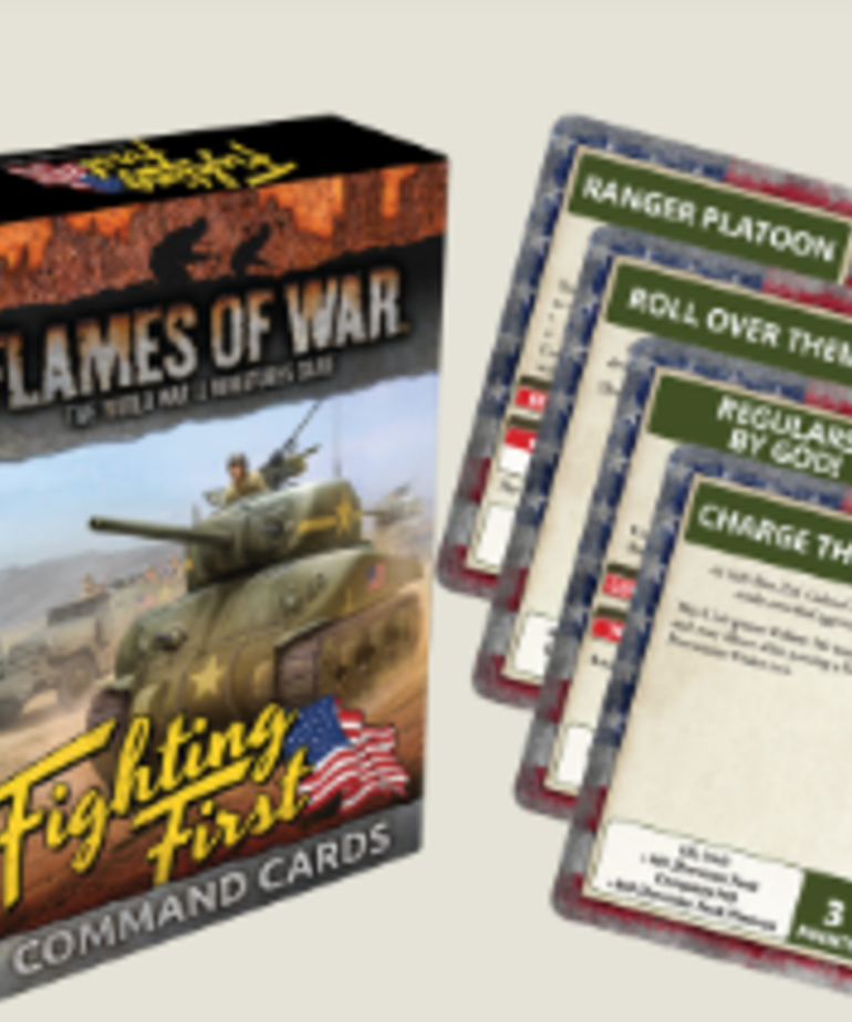 Flames of War Flames of War: American: Fighting First Command Cards