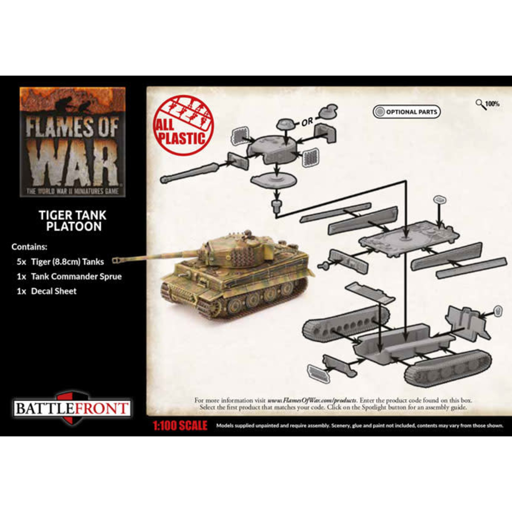 Flames of War Flames of War: German: Tiger Tank Platoon