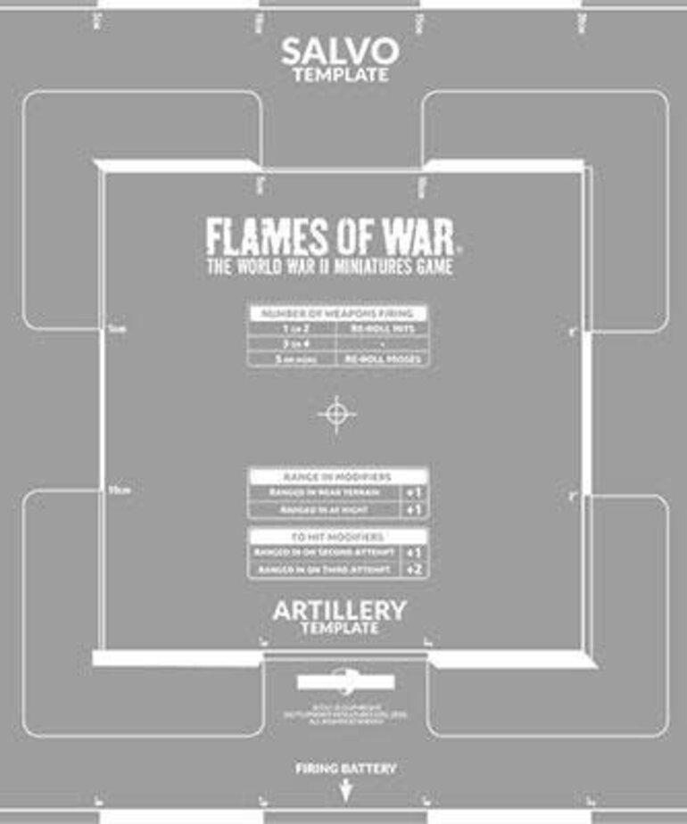 Flames of War Flames of War: Salvo Template