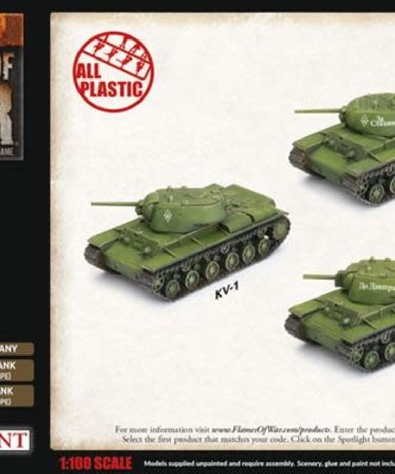 Flames of War Flames of War: Soviet: KV Tank Company