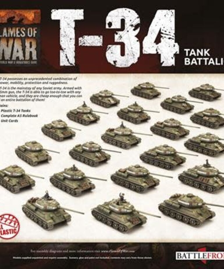 Flames of War Flames of War: Soviet: T-34 Tank Battalion