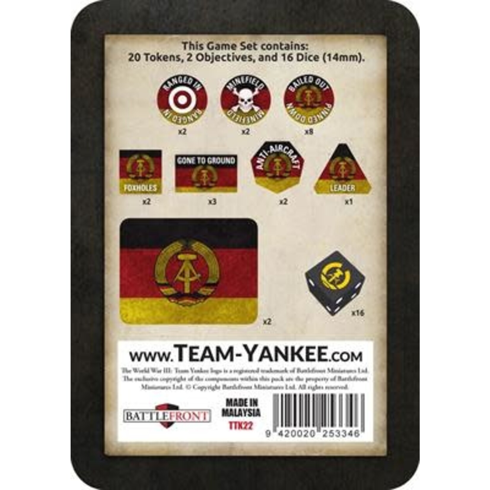 Team Yankee Team Yankee: Gaming Set Tin: East German