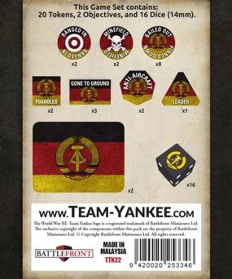 Team Yankee WW3: Team Yankee: Gaming Set Tin: East German