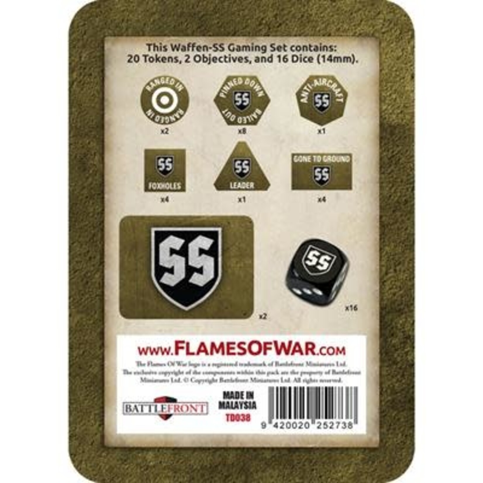 Flames of War Flames of War: Gaming Set Tin: German Waffen SS