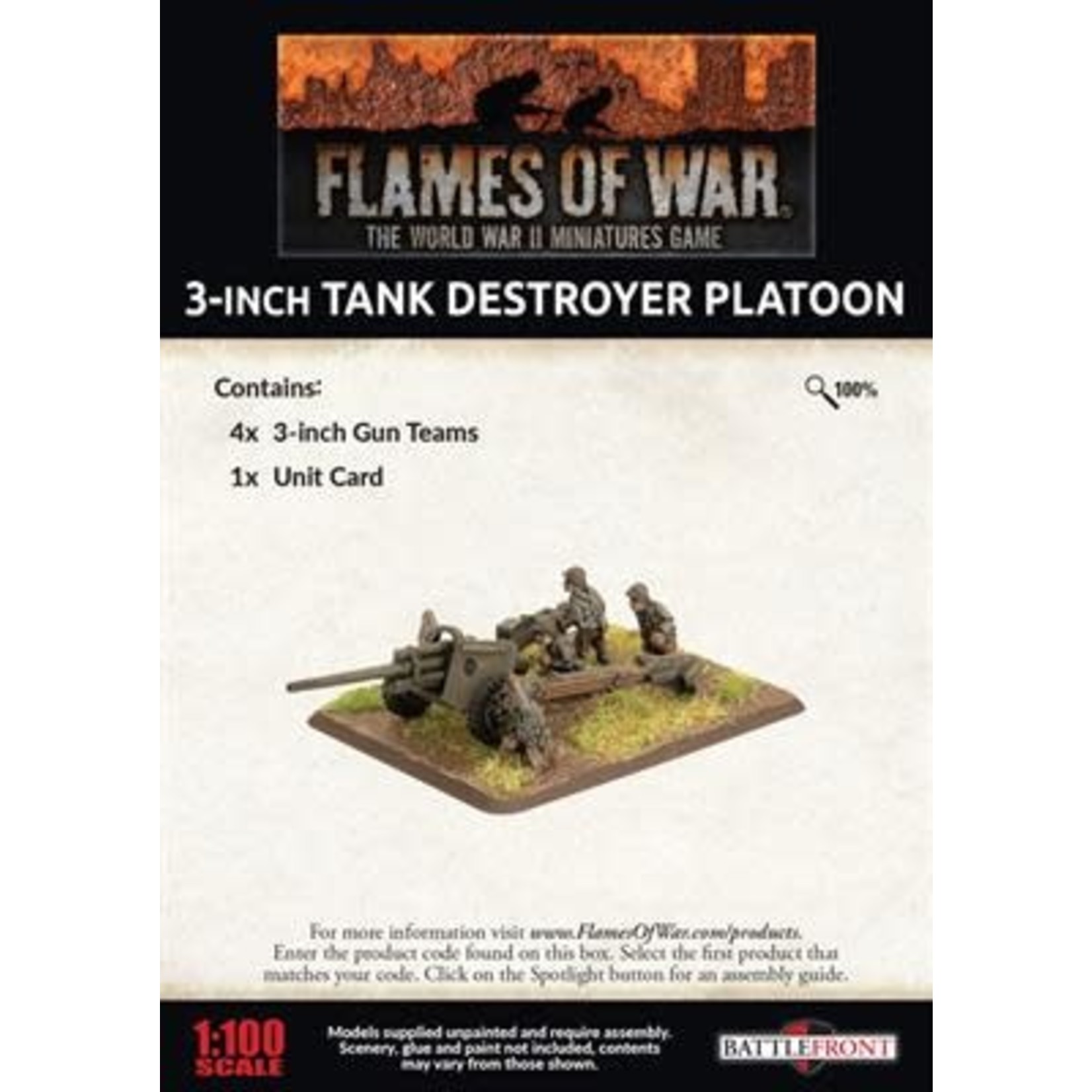Flames of War Flames of War: American: 3-Inch Tank Destroyer Platoon