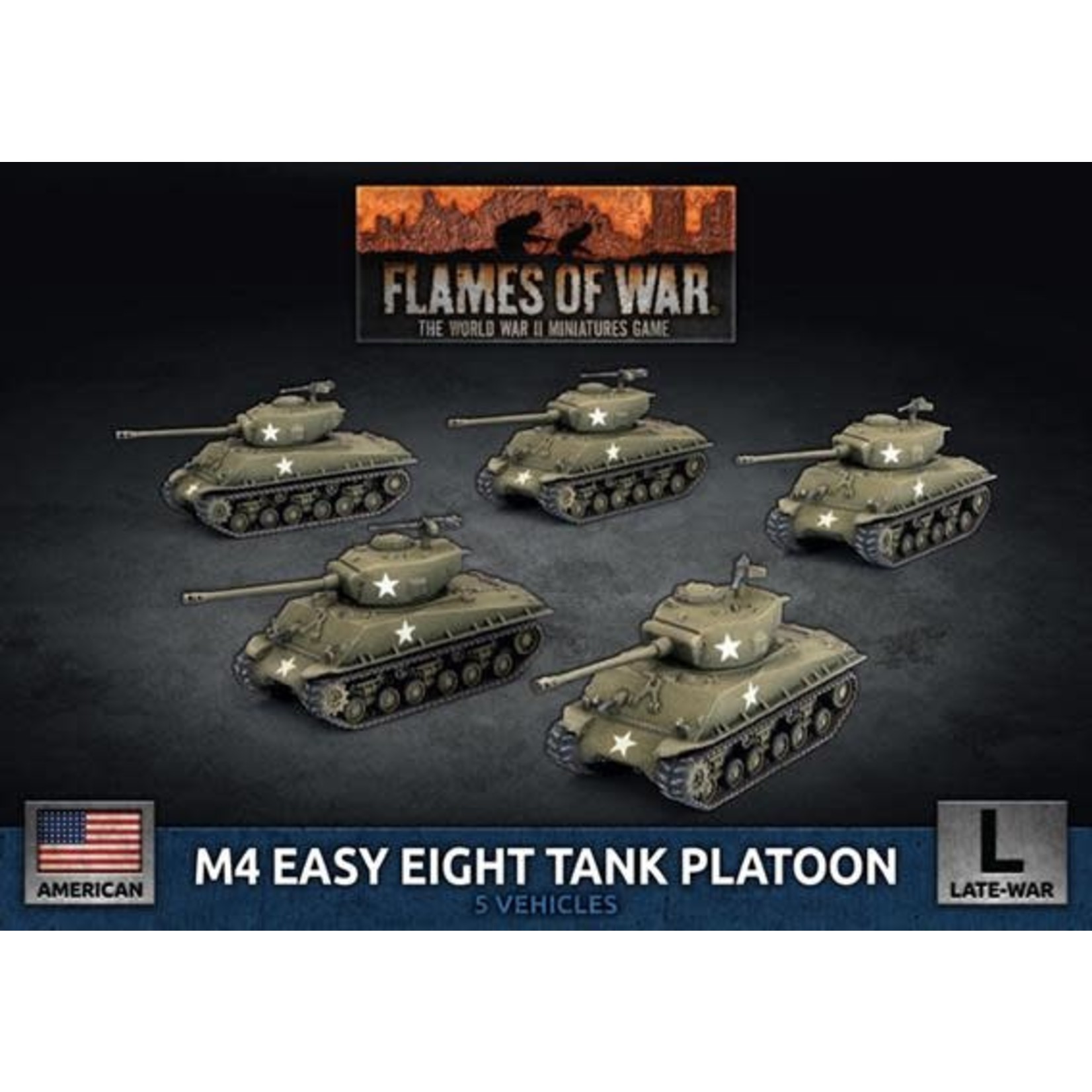 Flames of War Flames of War: American: M4 Easy Eight Tank Platoon