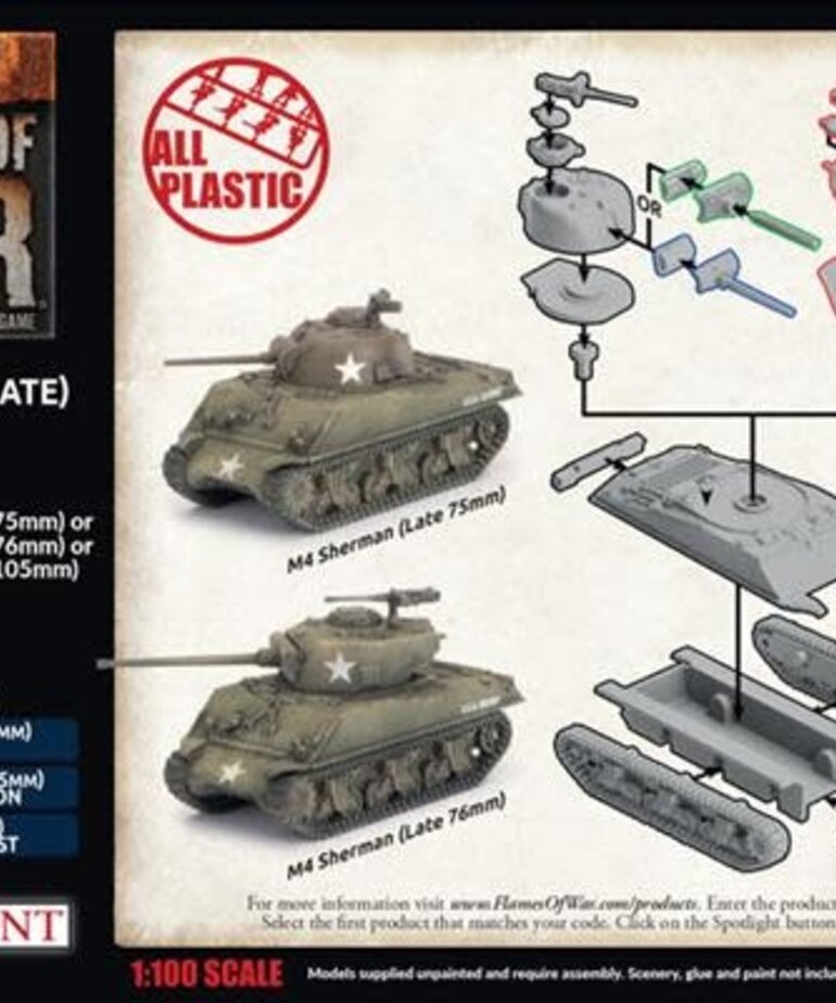 Flames of War Flames of War: American: M4 Sherman (Late) Platoon