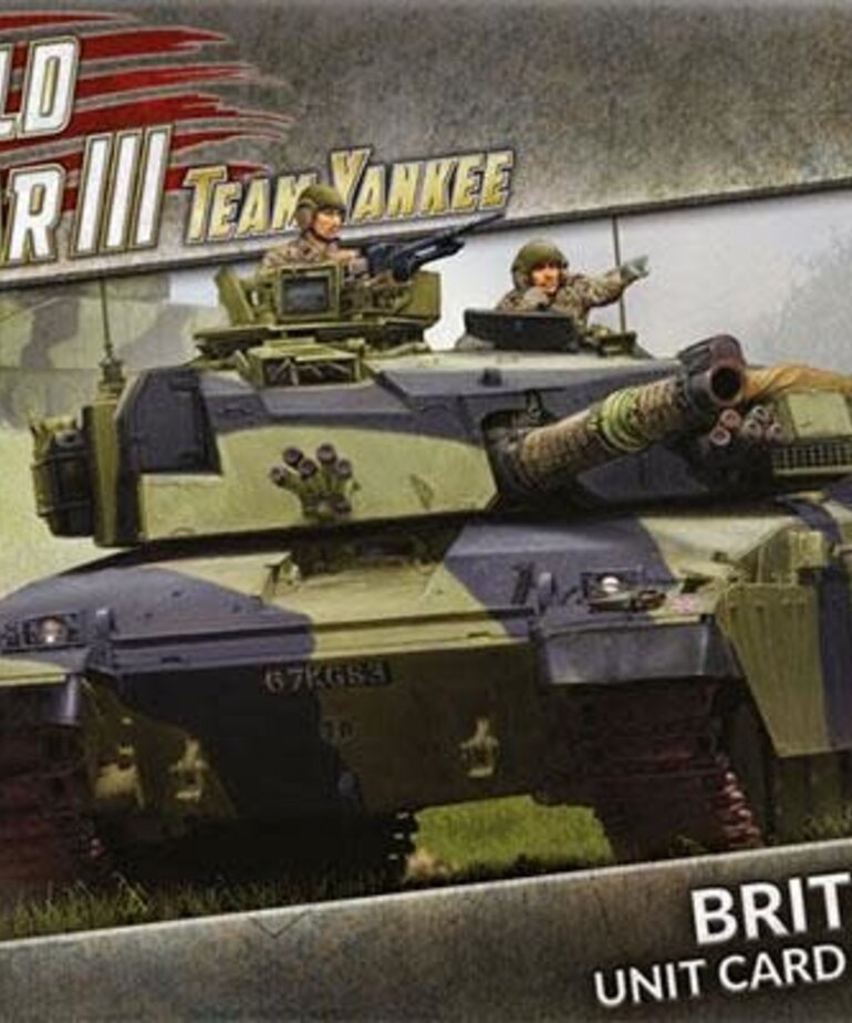 Team Yankee Team Yankee: British: Unit Cards