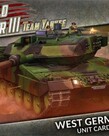 Team Yankee WW3: Team Yankee: West German: Unit Cards