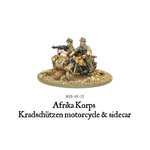 Warlord Games Bolt Action: German: Afrika Korps Kradschutzen Motorcycle & Sidecar