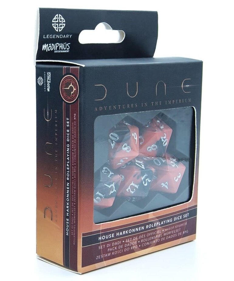 Modiphius Dune House Harkonnen RPG Dice Set