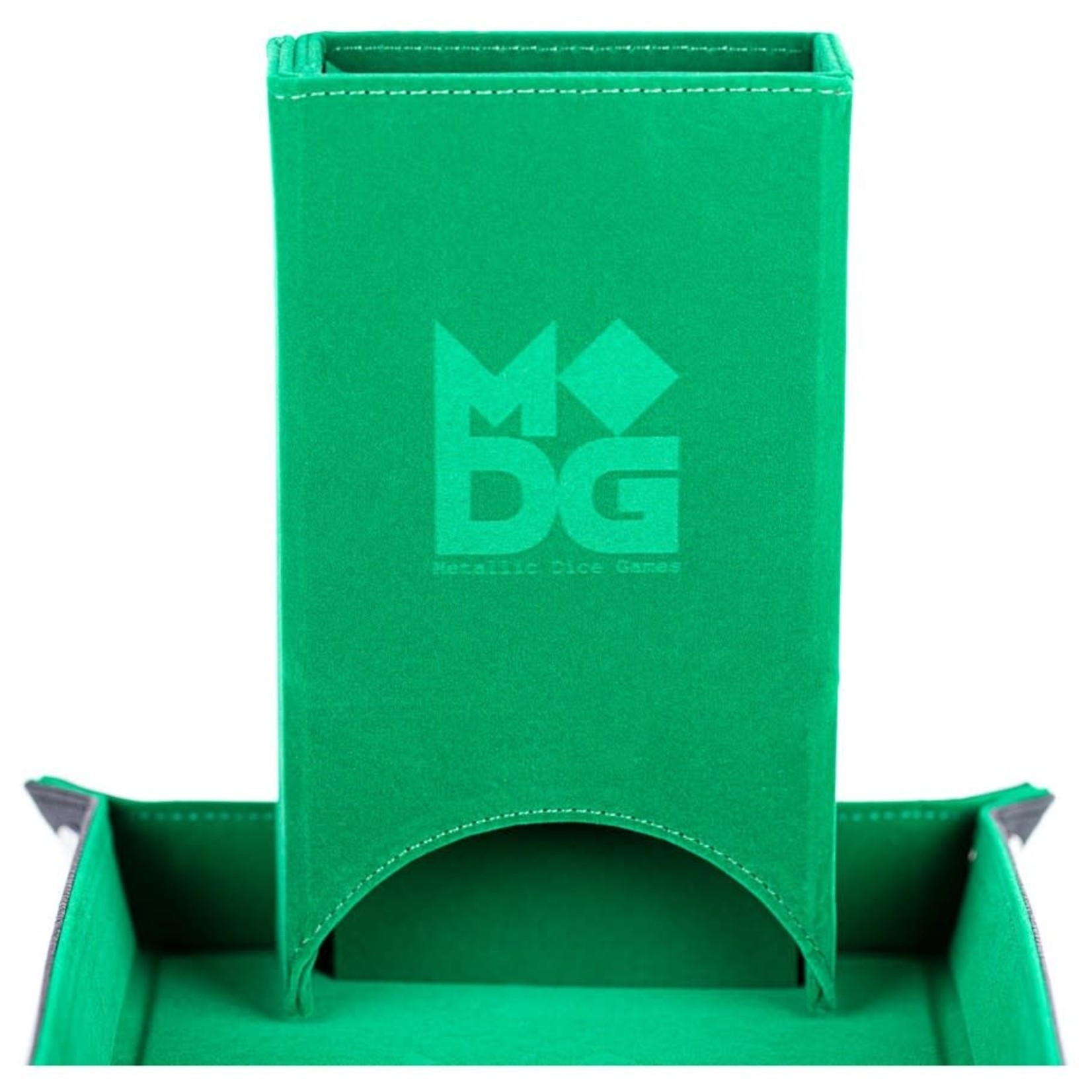 Metallic Dice Games MDG Velvet Fold Up Dice Tower Green