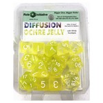 Role 4 Initiative R4I Diffusion Dice: Ochre Jelly (15) Set --Square Box Packaging