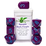 Role 4 Initiative R4I Diffusion Dice: Opaque Dark Purple with Blue (7) Set