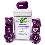 Role 4 Initiative R4I Diffusion Dice: Opaque Dark Purple with White (7) Set