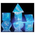 Sirius Dice Sirius Blacklight Reactive Polyhedral (7) Set Blue Cloak & Dagger