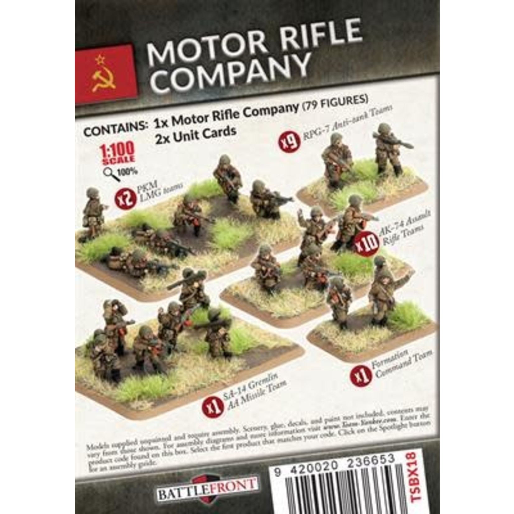 Team Yankee Team Yankee: Soviet: Motor Rifle Company (Metal)