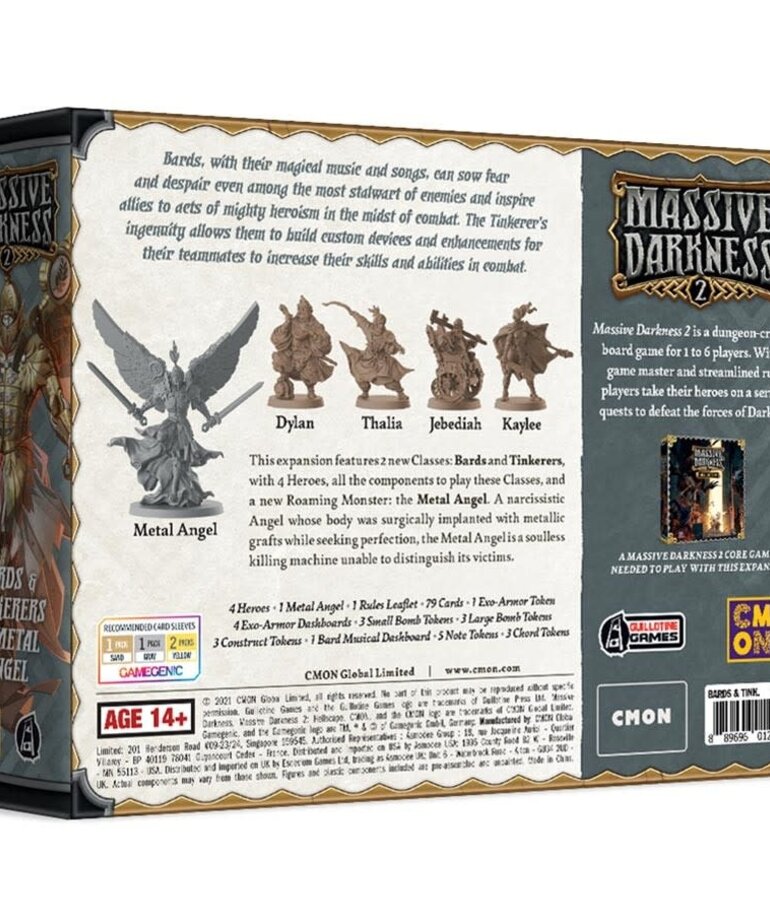 CMON Massive Darkness 2: Bards & Tinkerers Vs Metal Angels