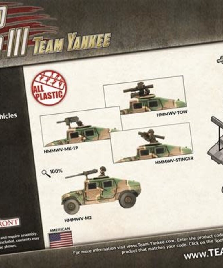 Team Yankee WW3: Team Yankee: American: HMMWV Platoon (6)