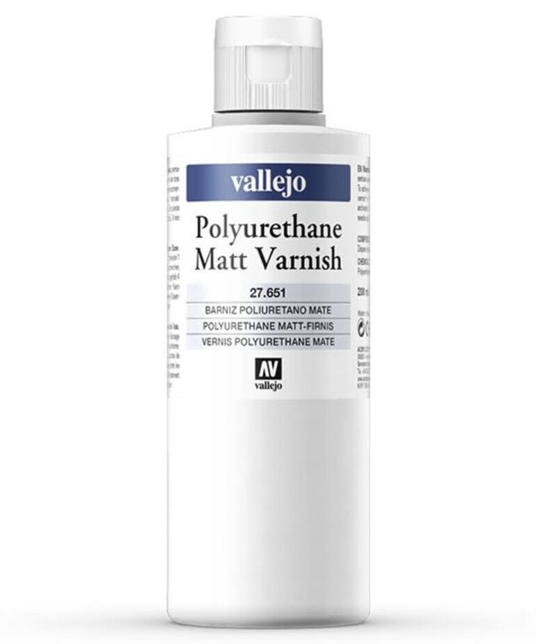 Vallejo Vallejo Auxiliaries: Polyurethane Matt Varnish 200ml