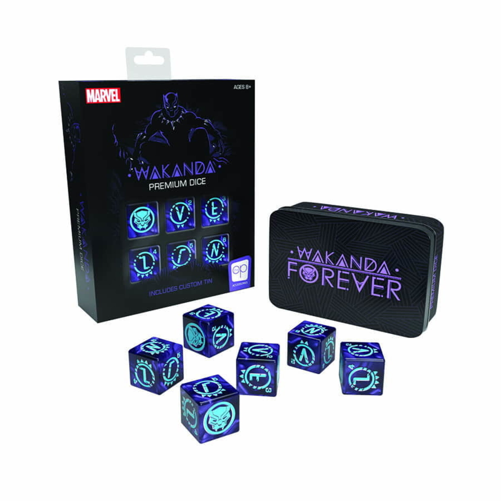 USAOPOLY Marvel Wakanda Forever D6 Dice (6) Set (need barcode)