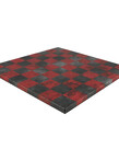 Worldwise Imports 14.5" Leatherette Dusky Black and Red Chessboard