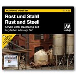 Vallejo Vallejo Model Color 70.150 Rust & Steel Weathering Set (11) Set