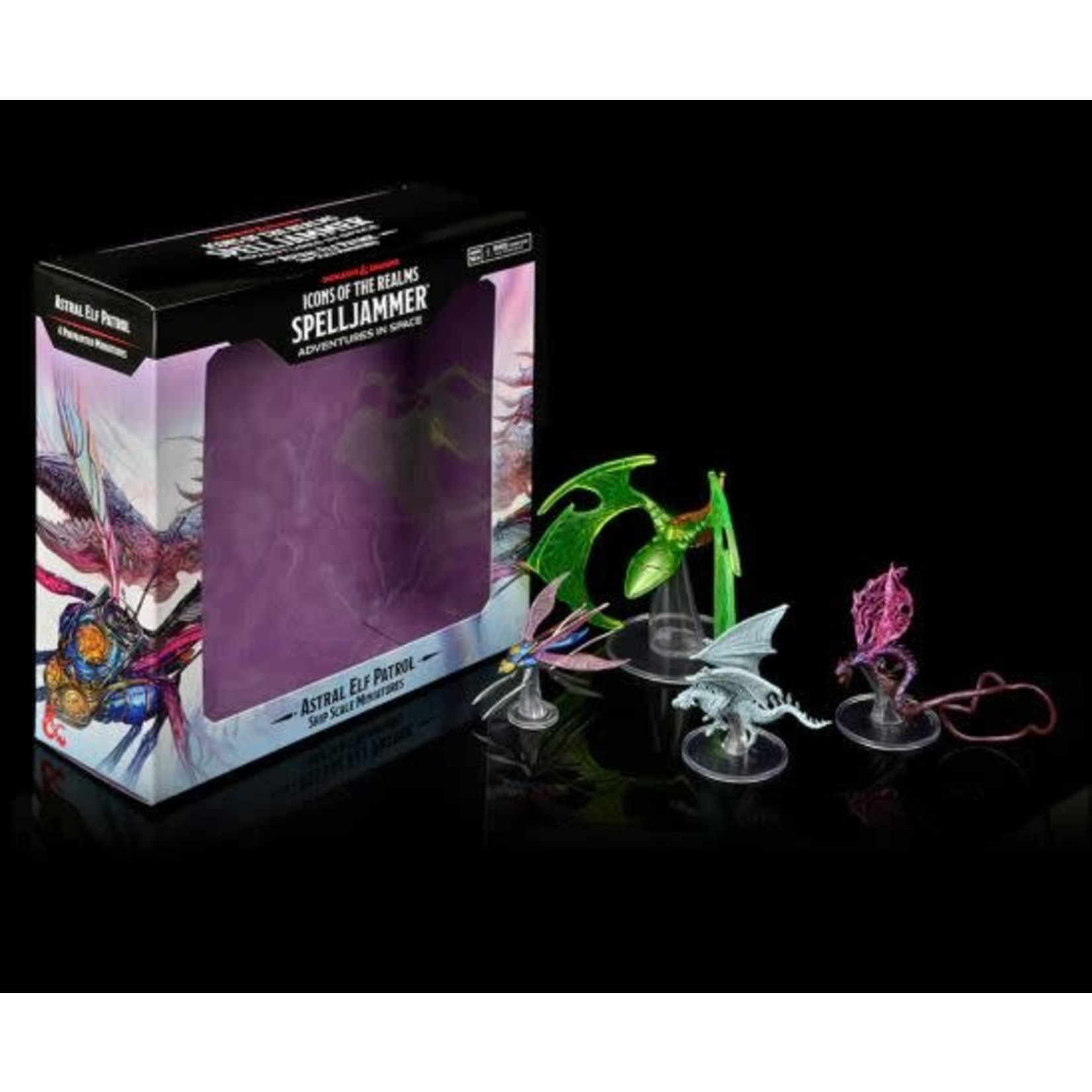 Wizkids Wizkids D&D Icons Of The Realms: Ship Scale: Astral Elf Patrol (4) Set