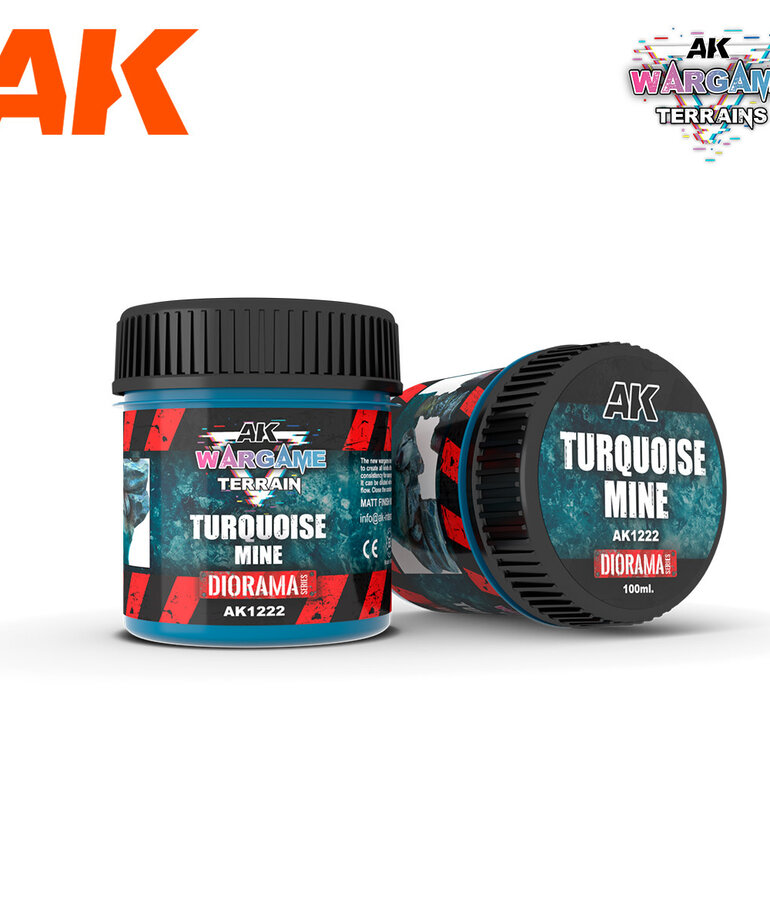 AK Interactive AK1222 Wargames Terrain Diorama Series: Turquoise Mine (100ml)