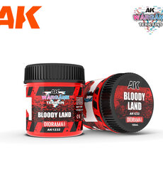 AK Interactive AK1232 Wargames Terrain Diorama Series: Bloody Land (100ml)