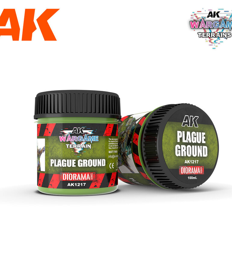 AK Interactive AK1217 Wargames Terrain Diorama Series: Plague Ground (100ml)