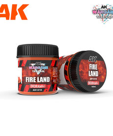 AK Interactive AK1218 Wargames Terrain Diorama Series: Fire Land (100ml)