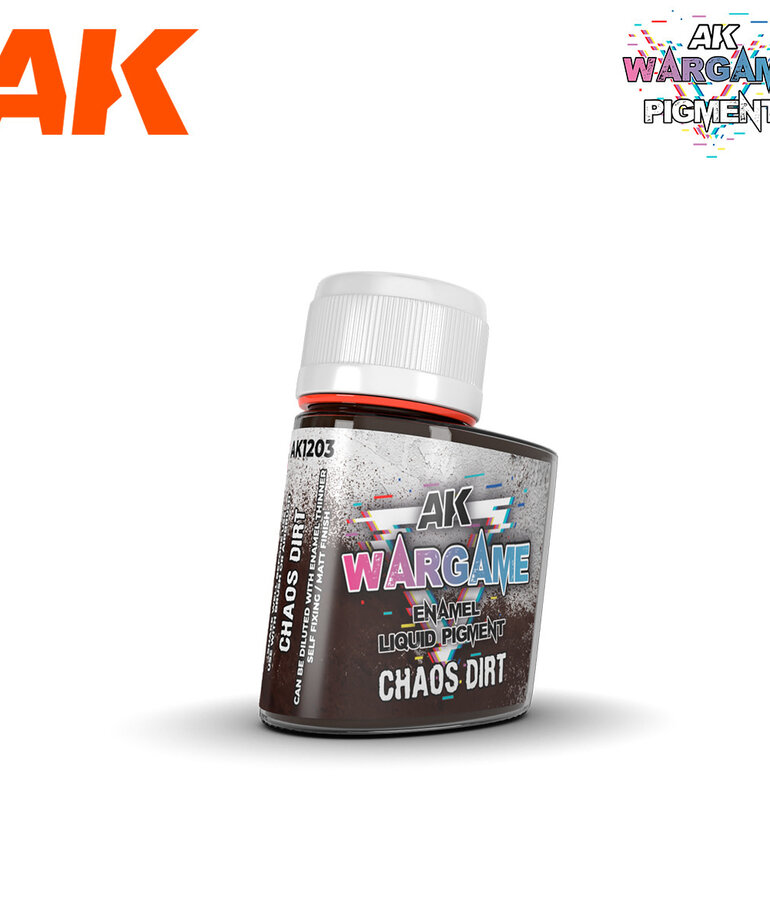 AK Interactive AK1203 Wargames Enamel Liquid Pigment: Chaos Dirt (35ml)