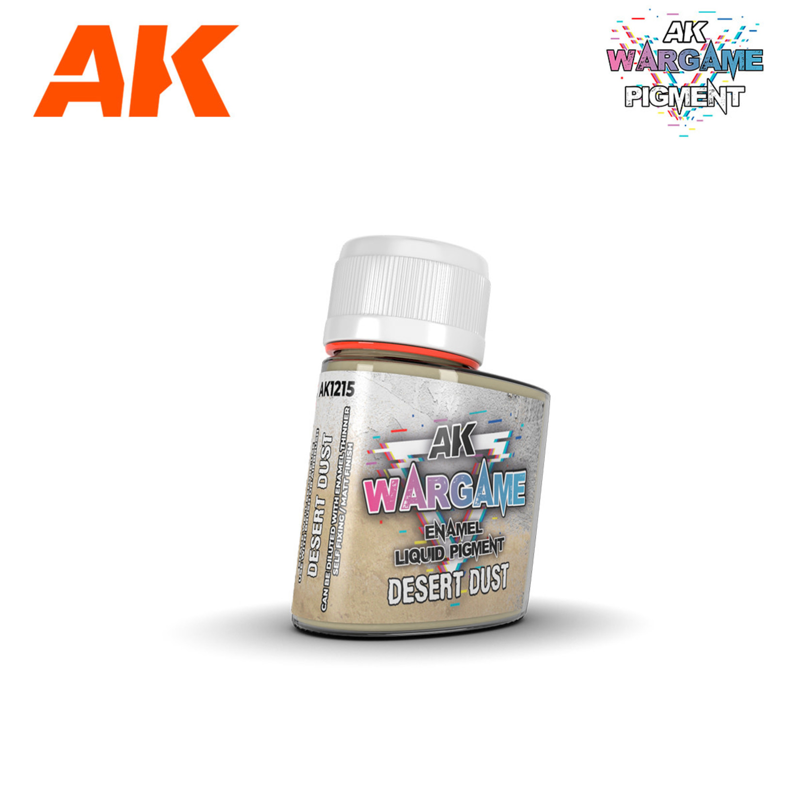 AK Interactive AK1215 Wargames Enamel Liquid Pigment: Desert Dust (35ml)