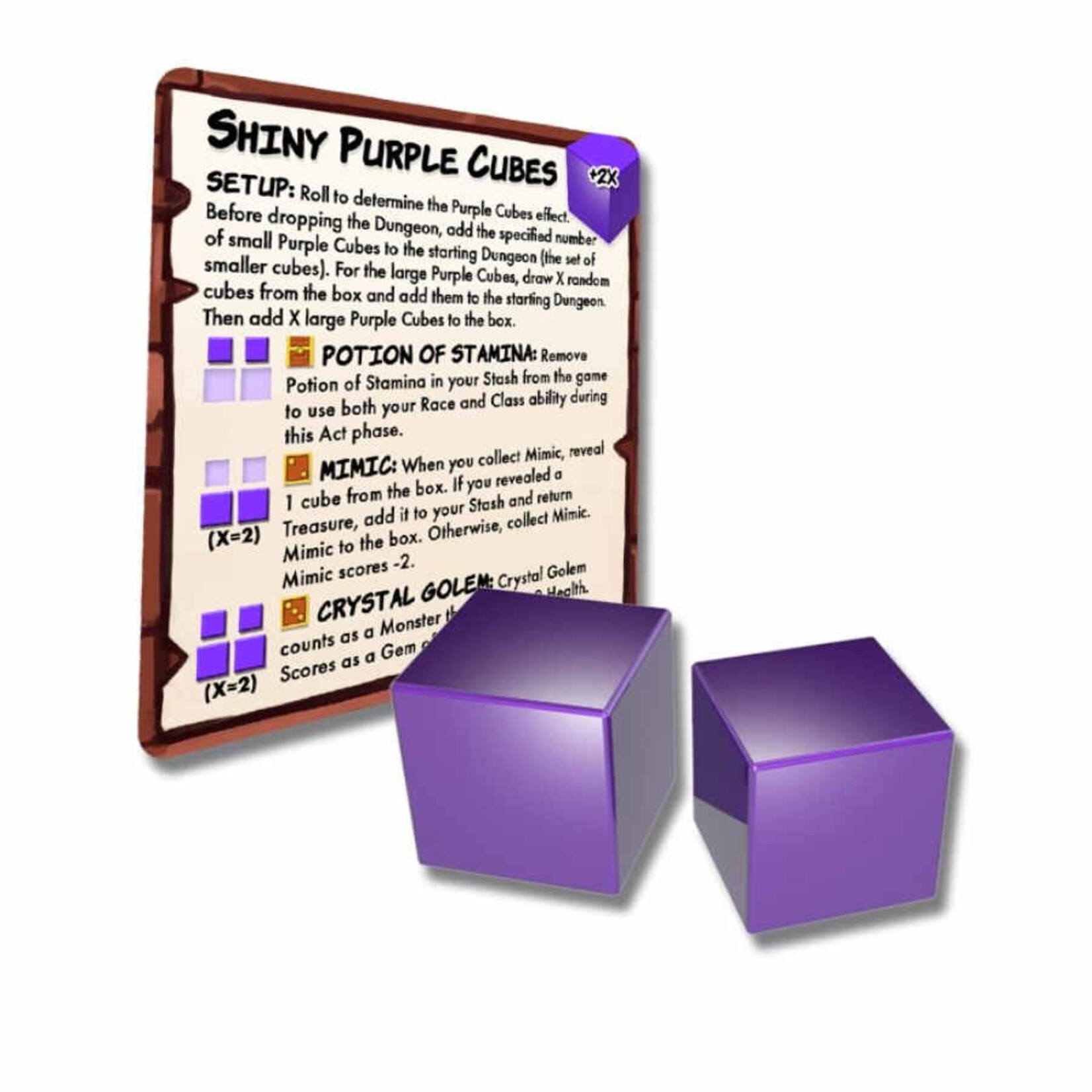 Phase Shift Games Dungeon Drop Shiny Purple Cubes