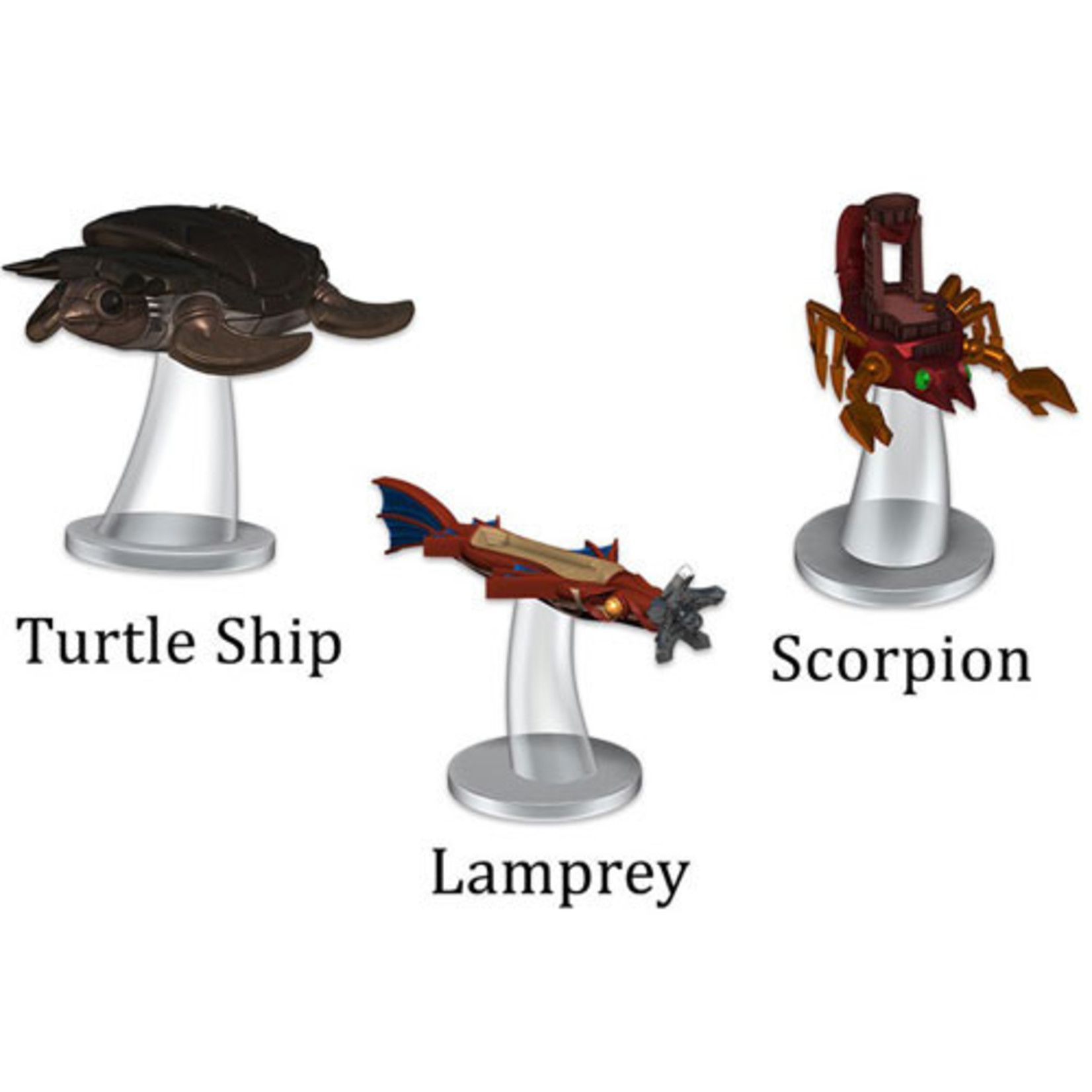 Wizkids Wizkids D&D Icons Of The Realms: Ship Scale: Attacks From Deep Space (5) Set