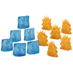 Wizkids Wizkids D&D Spell Effects: Wall of Fire & Wall of Ice (12) Set