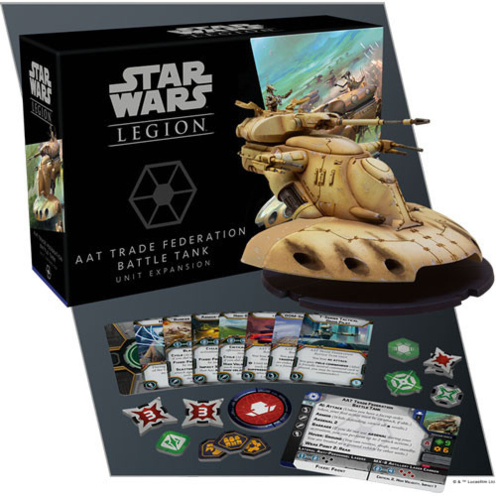 Atomic Mass Games Star Wars Legion: AAT Trade Federation Battle Tank
