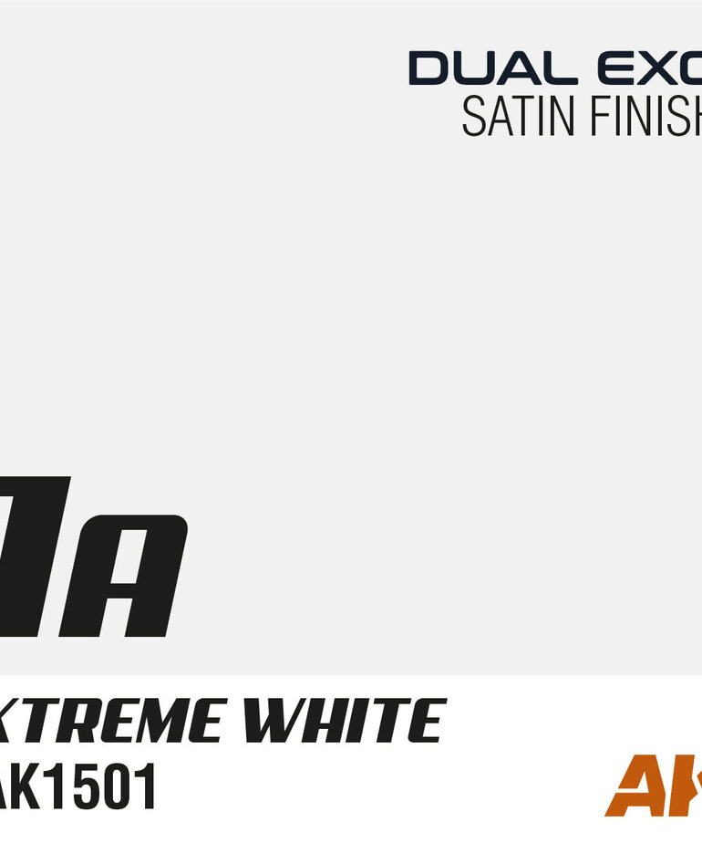 AK Interactive AK1501 Dual Exo 1A Extreme White 60ml
