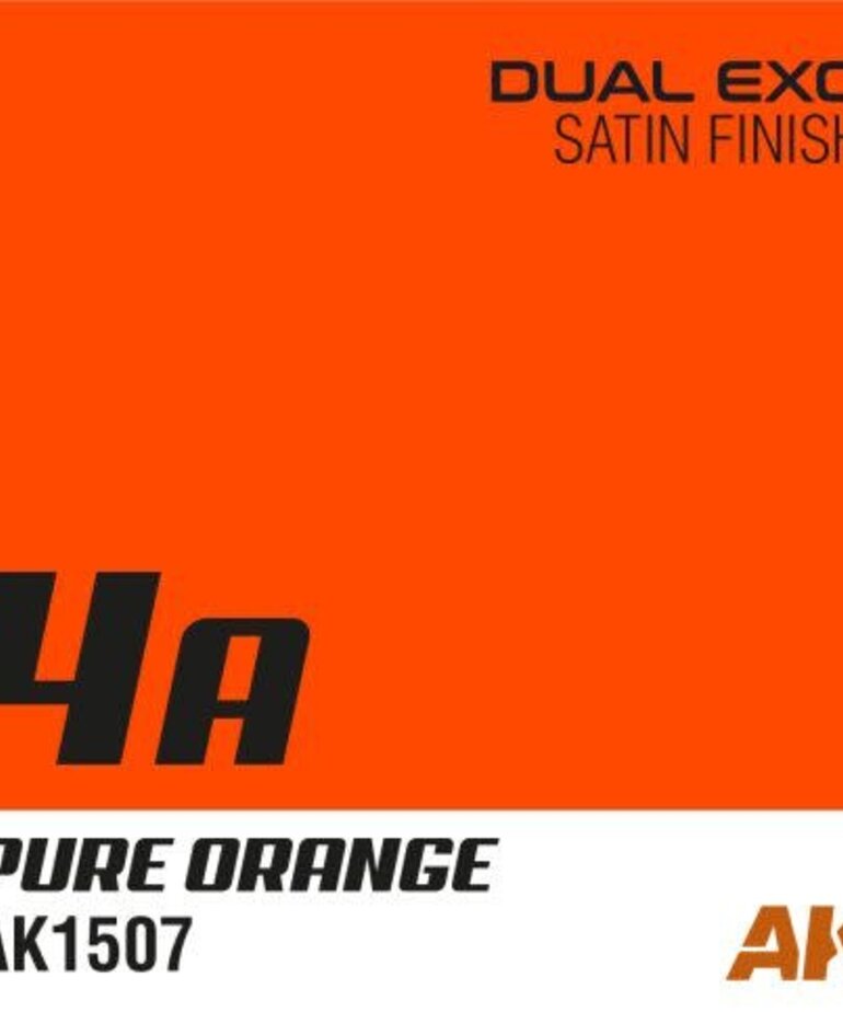 AK Interactive AK1507 Dual Exo 4A Pure Orange 60ml
