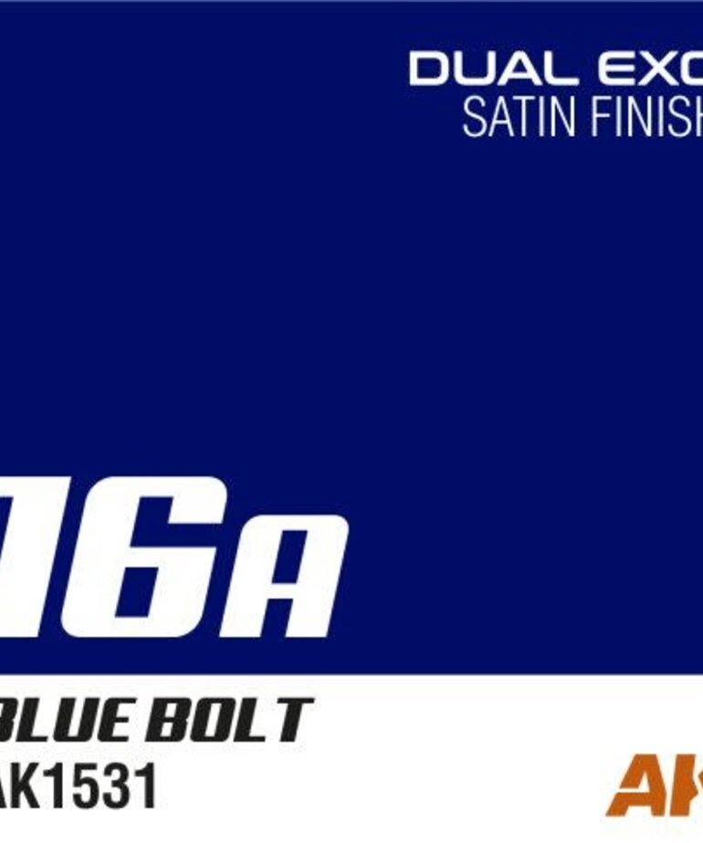AK Interactive AK1531 Dual Exo 16A Blue Bolt 60ml
