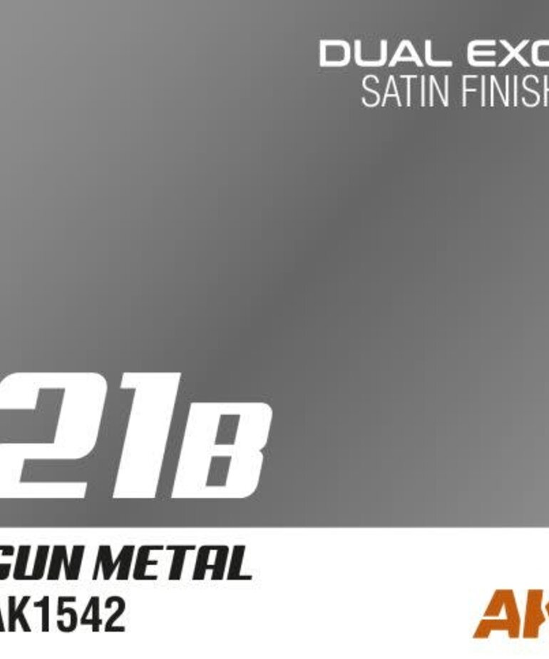 AK Interactive AK1542 Dual Exo 21B Gun Metal 60ml