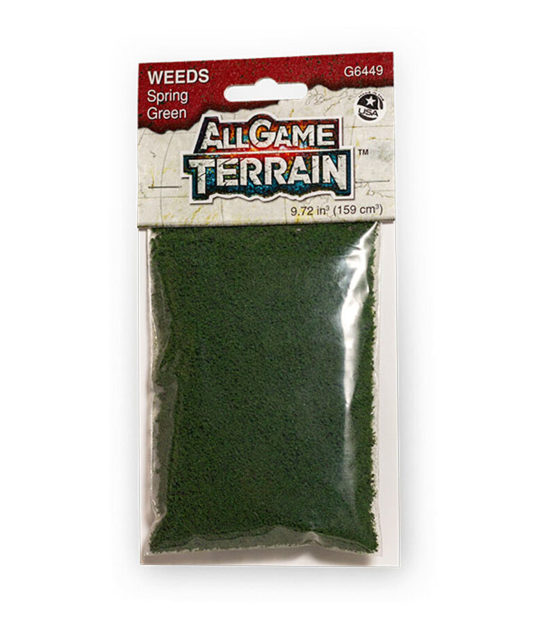 Woodland Scenics All Game Terrain G6449 Weeds Spring Green (9.72 in3)