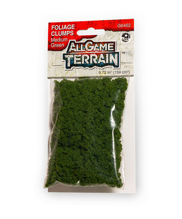 Woodland Scenics All Game Terrain G6462 Foliage Clumps Medium Green (9.72 in3)